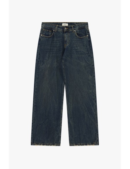 Jeans met wijde pijpen, vintage-effect, normale taille, Dixie