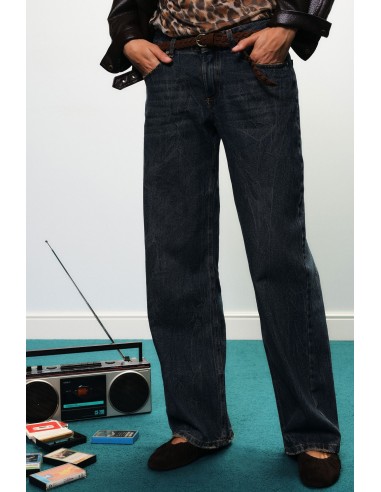 Jeans met wijde pijpen, vintage-effect, normale taille, Dixie