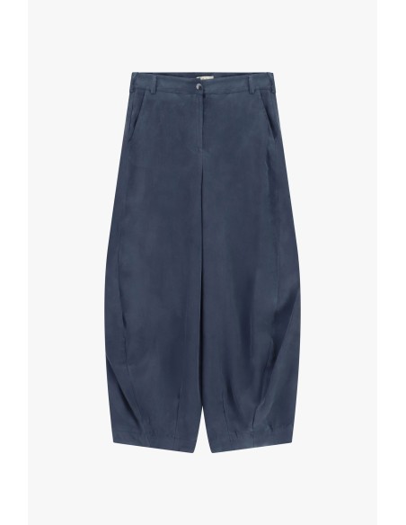 Dixie wijde cropped broek met plooien aan de voorkant