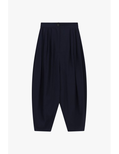 Dixie cropped palazzobroek met plooien aan de voorkant
