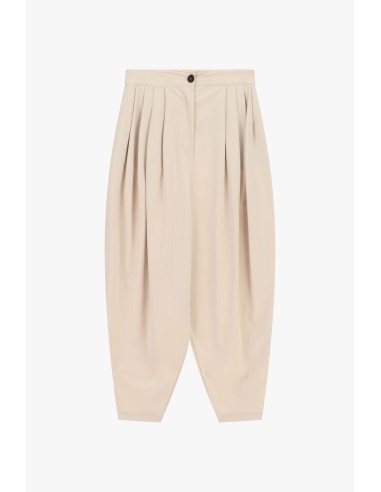 Dixie cropped palazzobroek met plooien aan de voorkant