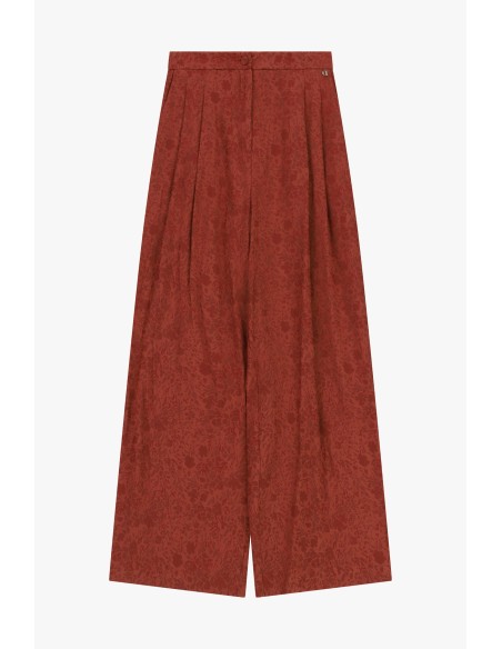 Dixie Bedrukte Palazzo-broek met hoge taille