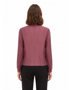 Geplisseerde blouse van een lyocellmix met strik van Rinascimento 2