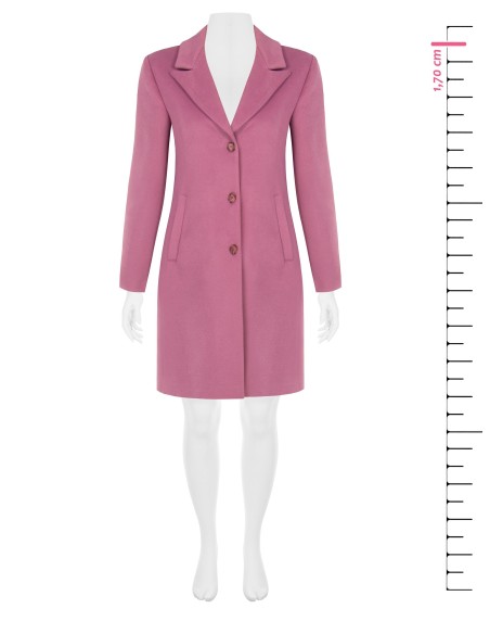 Curvy midi-jas van wolstof – Rinascimento Curvy