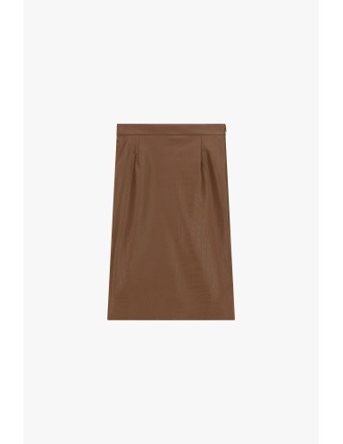 Korte rok met krokodillenmotief en hoge taille Dixie