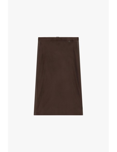 Dixie midi-rok met hoge taille en rechte pasvorm