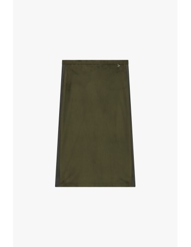 Dixie midi-rok met hoge taille en rechte pasvorm