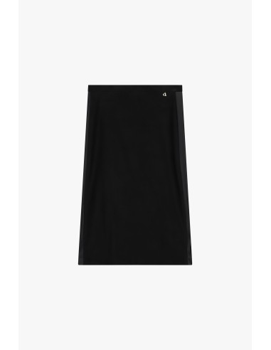 Dixie midi-rok met hoge taille en rechte pasvorm
