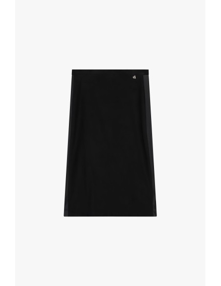 Dixie midi-rok met hoge taille en rechte pasvorm