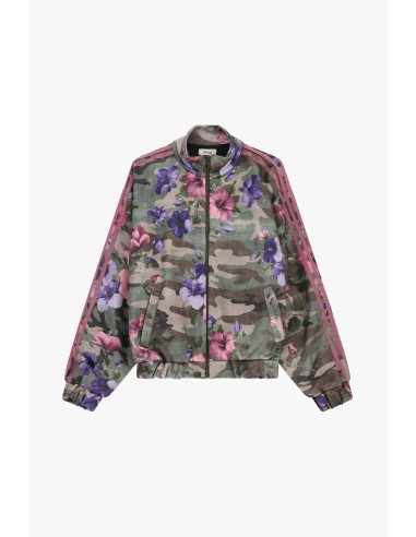 Bomberjack met bloemenprint en gestreepte details Dixie