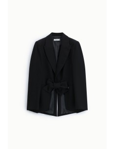 Blazer met klassieke revers en strik aan de voorkant, alstublieft