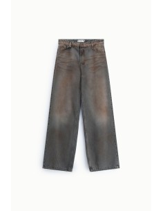 Palazzo-jeans met rechte pijpen en een gewassen effect alsjeblieft 2
