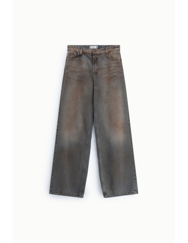 Palazzo-jeans met rechte pijpen en een gewassen effect alsjeblieft