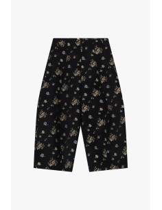 Wijde palazzobroek met hoge taille en bloemenprint Please 2