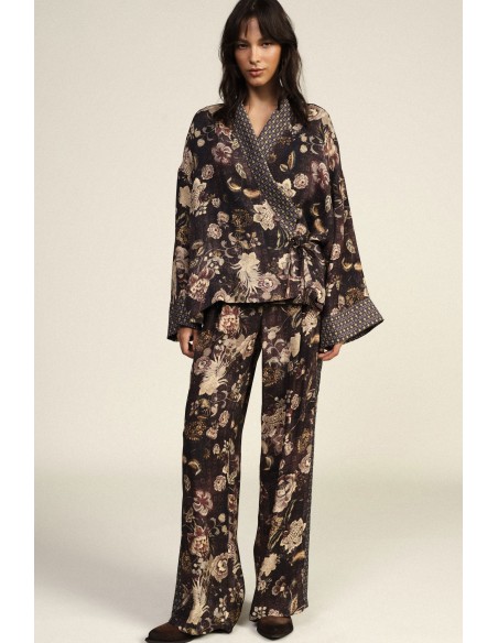 Dixie Palazzo-broek met bloemenprint en wijde pijpen