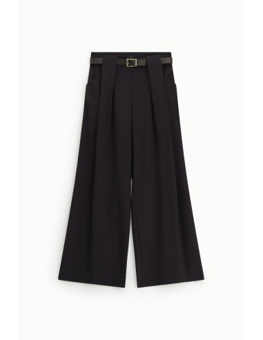 Palazzo-broek met tailleband en plooien Dixie