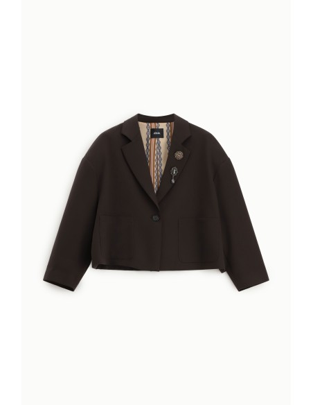 Korte blazer met decoratieve knopen en voorzakken Dixie