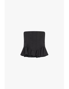Dixie strapless top met gerimpelde volant 2