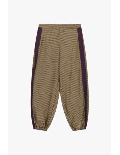 Dixie joggingbroek met microcheck-patroon en zijstrepen 2