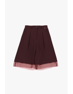 Dixie knielange shorts met tule details 2