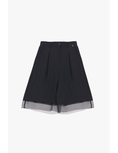 Dixie knielange shorts met tule details
