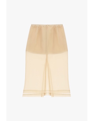 Midi-rok met dubbele laag en elastische taille Dixie