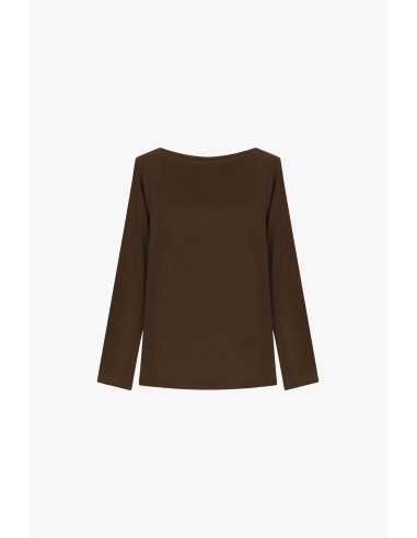 Dixie T-shirt met lange mouwen, ronde hals en comfortabele pasvorm
