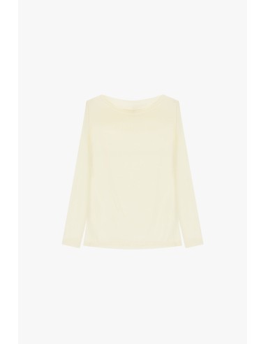Dixie T-shirt met lange mouwen, ronde hals en comfortabele pasvorm