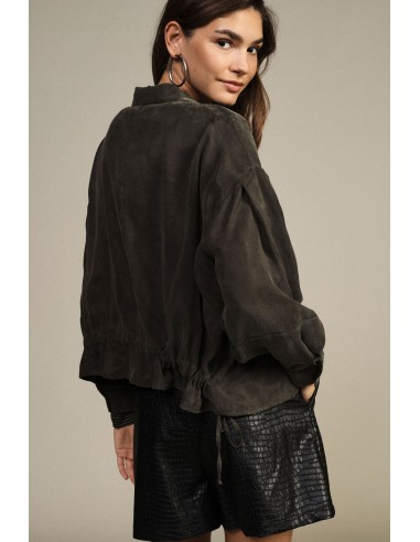 Oversized overhemd met grote zakken en trekkoord Dixie