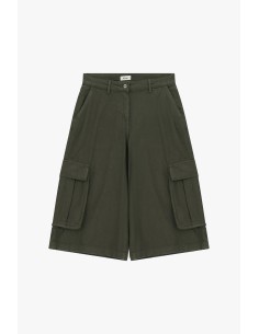 Karamelkleurige shorts met ruime zijzakken Dixie 2