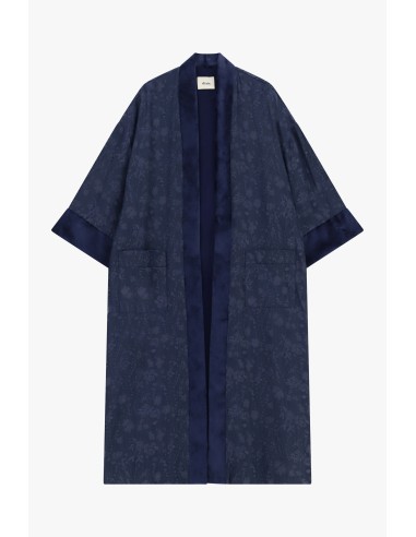 Jacquard dusterjas met wijde mouwen Dixie