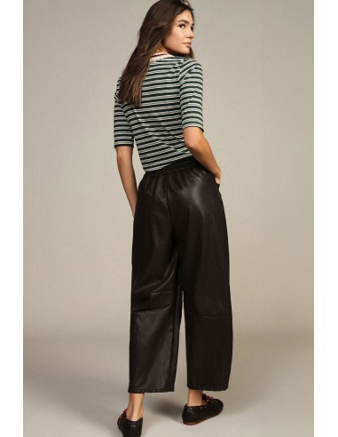 Dixie Wijde broek met hoge taille en schuine zakken