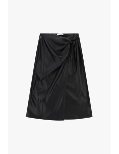 Midi-rok met zijknoop en drapering alstublieft 2