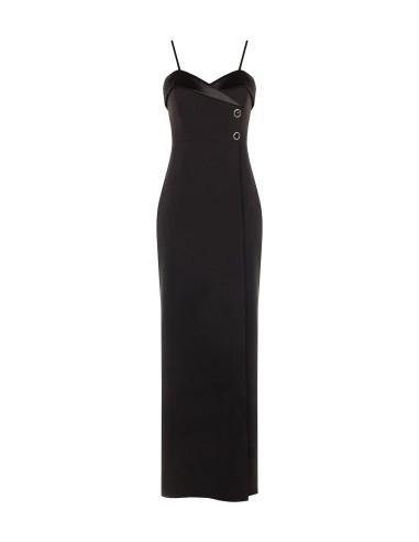 Palazzo-jumpsuit van technische stof met asymmetrisch voorpand Rinascimento