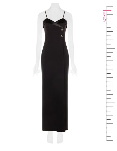 Palazzo-jumpsuit van technische stof met asymmetrisch voorpand Rinascimento
