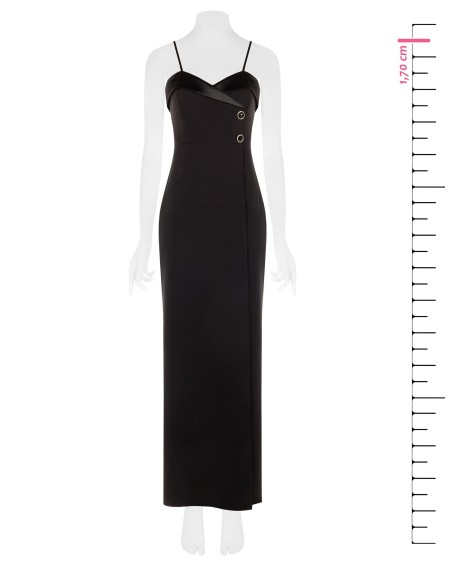 Palazzo-jumpsuit van technische stof met asymmetrisch voorpand Rinascimento