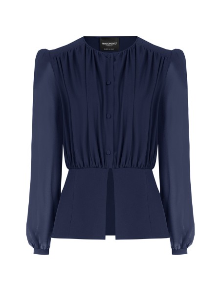 Rinascimento Studio-blouse van semi-transparante georgette