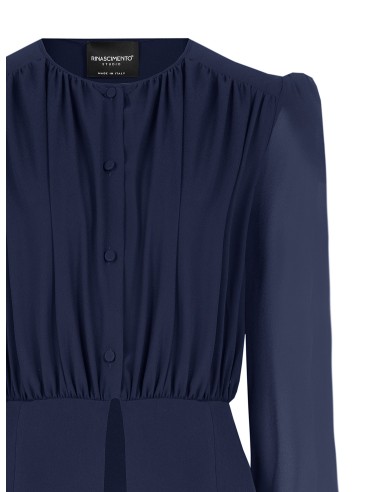 Rinascimento Studio-blouse van semi-transparante georgette