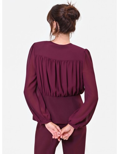 Rinascimento Studio-blouse van semi-transparante georgette