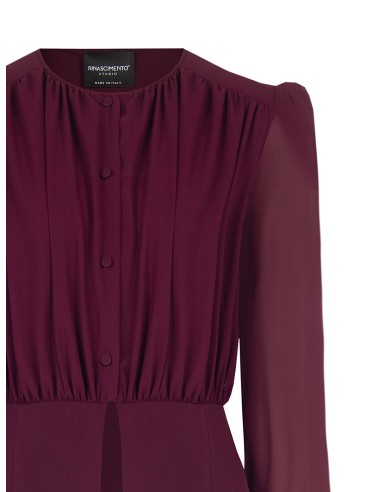 Rinascimento Studio-blouse van semi-transparante georgette