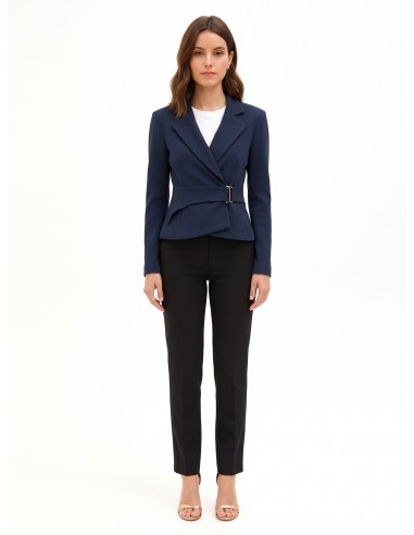 Korte getailleerde blazer van polyviscose met haaksluiting Rinascimento
