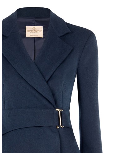 Korte getailleerde blazer van polyviscose met haaksluiting Rinascimento