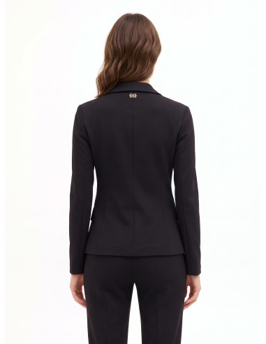 Getailleerde blazer van Milano-tricot met bijpassende knoop van Rinascimento