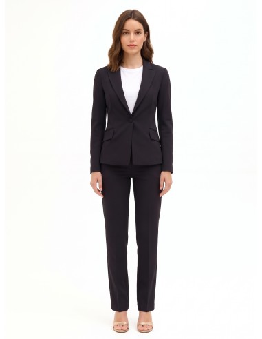 Getailleerde blazer van Milano-tricot met bijpassende knoop van Rinascimento