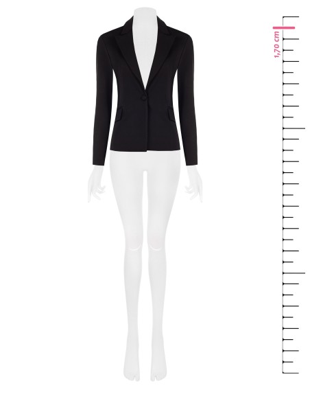 Getailleerde blazer van Milano-tricot met bijpassende knoop van Rinascimento