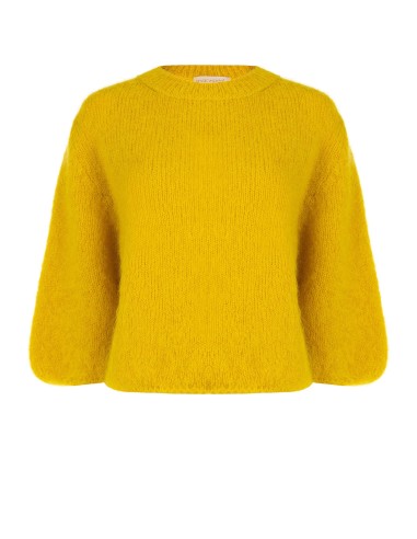 Oversized trui van een mohairmix met 3/4-mouwen van Rinascimento