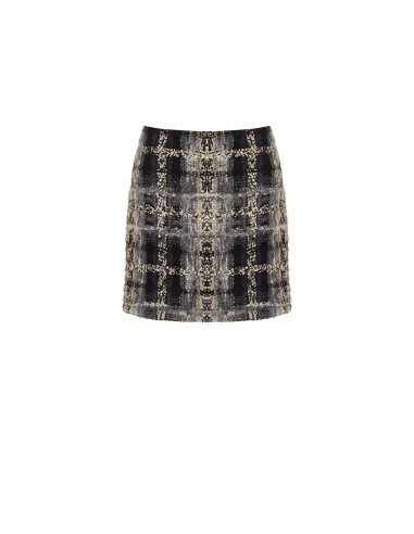 Bouclé-tweed minirok met lurex van Rinascimento