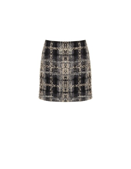 Bouclé-tweed minirok met lurex van Rinascimento
