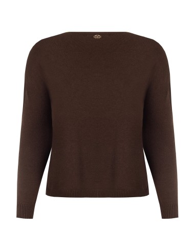 Ruime curvy trui met boothals Rinascimento Curvy
