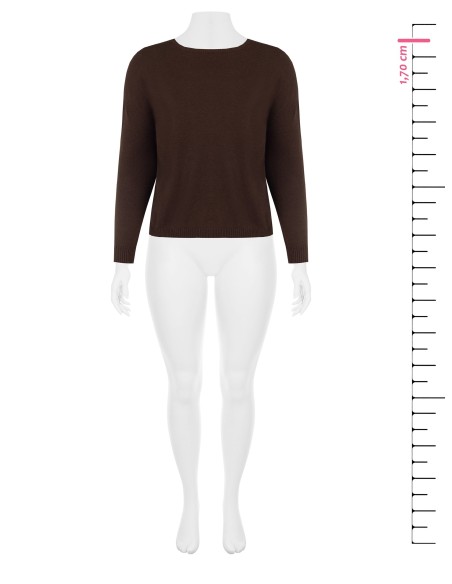 Ruime curvy trui met boothals Rinascimento Curvy